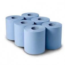 Dairy Wipes 2 Ply Blue Paper Roll 6 Pack 