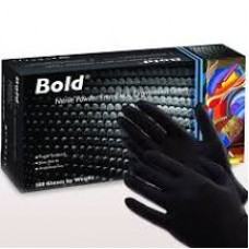 Bold Nitrile Free Black Examination Gloves